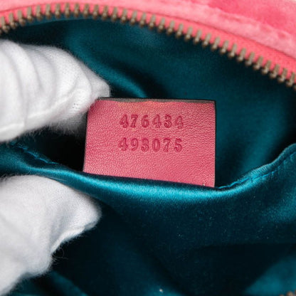 Gucci GG Marmont Quilted Body Bag Pink Velour