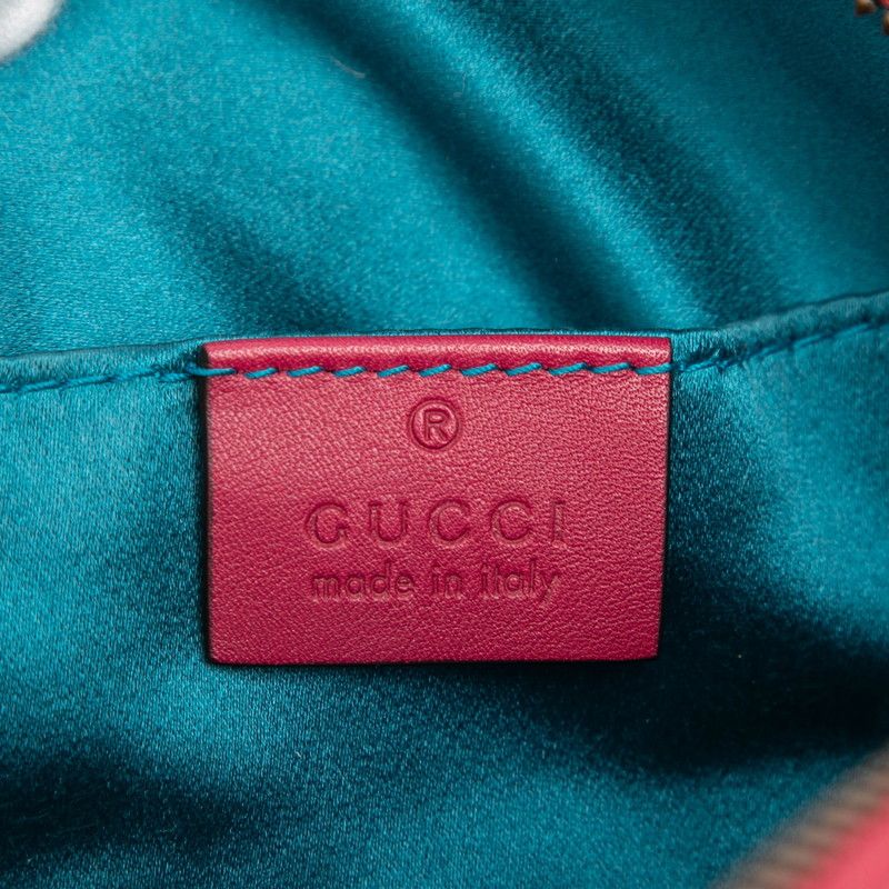 Gucci GG Marmont Quilted Body Bag Pink Velour