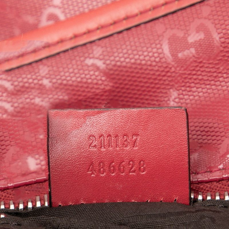 Gucci Ggimprime Red Pink Leather