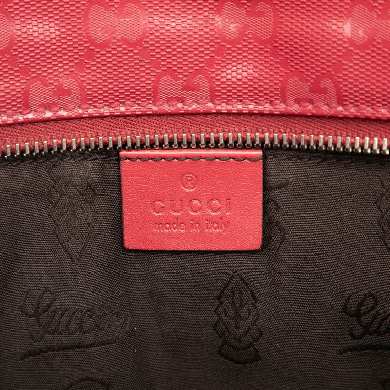 Gucci Ggimprime Red Pink Leather