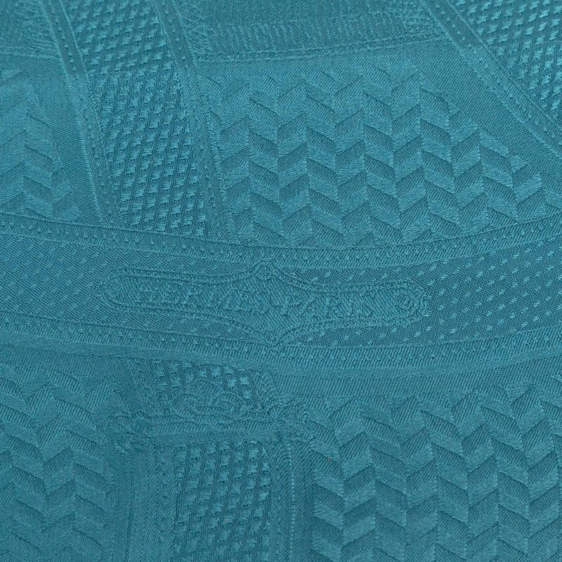 Hermes Maxi Twill All Over Pattern Blue Silk