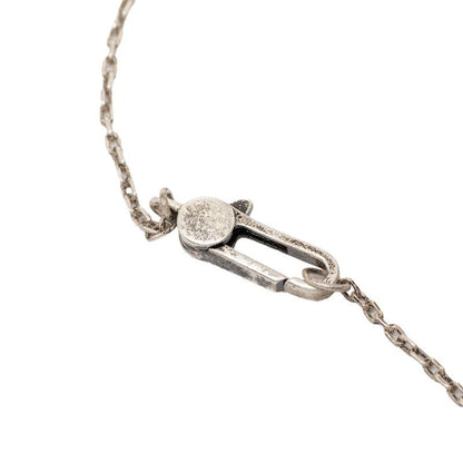 Gucci Cutout Cross Pendant Necklace Silver