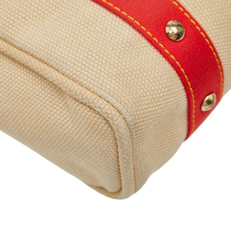 Louis Vuitton Antigua Hippo MM Beige Red Canvas