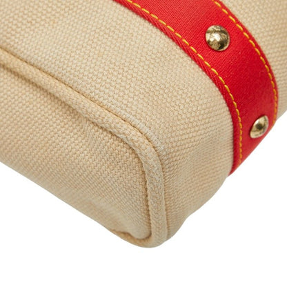 Louis Vuitton Antigua Hippo MM Beige Red Canvas