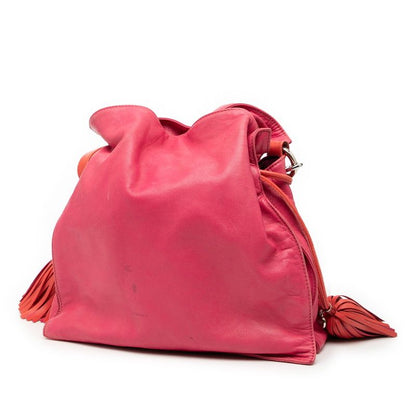Loewe Anagram Flamenco Tassel Pink Leather