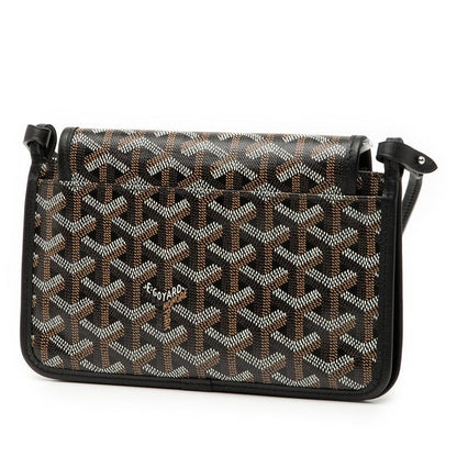 Goyard Plumet Shoulder Bag Pouch Wallet Black Multicolor Leather