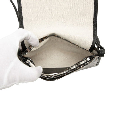 Goyard Plumet Shoulder Bag Pouch Wallet Black Multicolor Leather