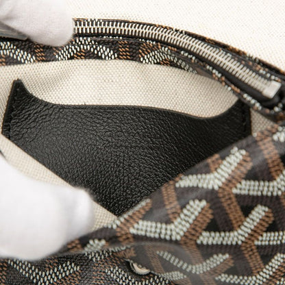 Goyard Plumet Shoulder Bag Pouch Wallet Black Multicolor Leather