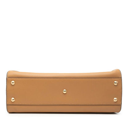 Fendi Selleria Peekaboo Regular 2-Way Shoulder Bag Brown Bold