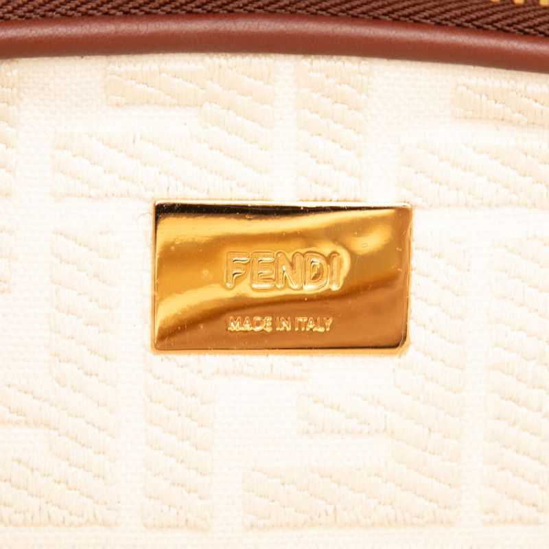 Fendi Selleria Peekaboo Regular 2-Way Shoulder Bag Brown Bold