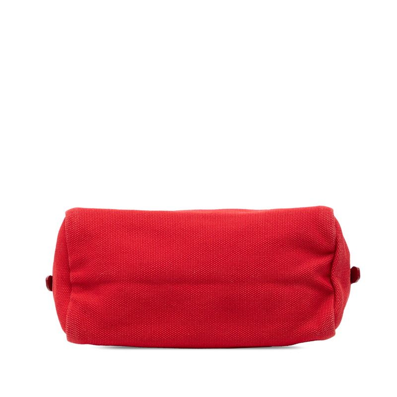 Prada Canapa Logo Red Canvas
