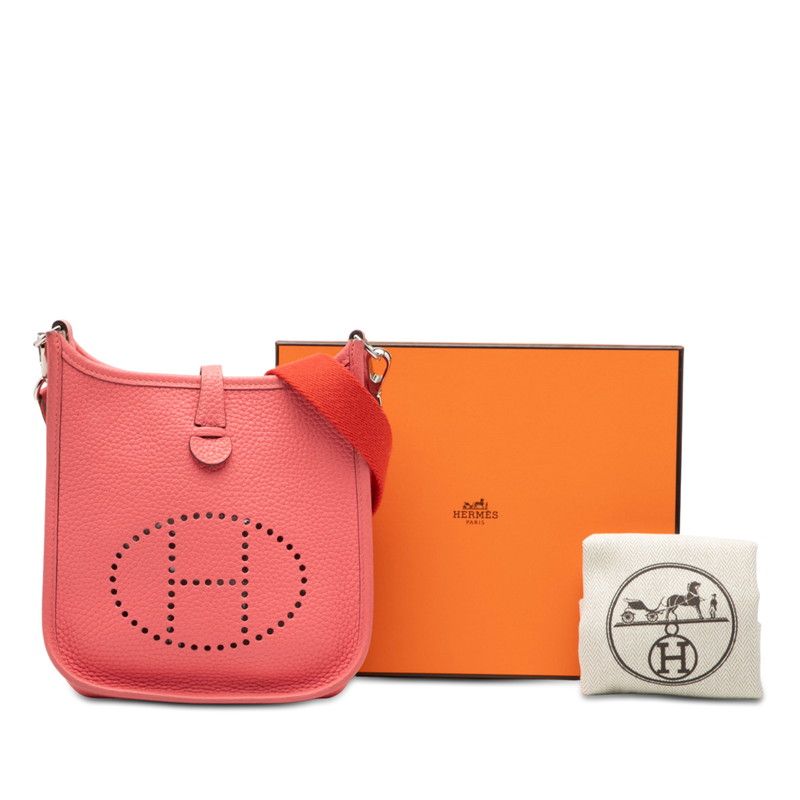 Hermes Evelyne Tpm Amazon Crossbody Shoulder Bag Rose Azalea le Jupivoine