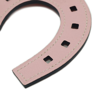 Hermes Padlock Cheval Horseshoe Pink Orange Leather Strap Bag