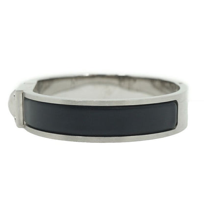 Hermes Kelly Bracelet Bangle Black Silver