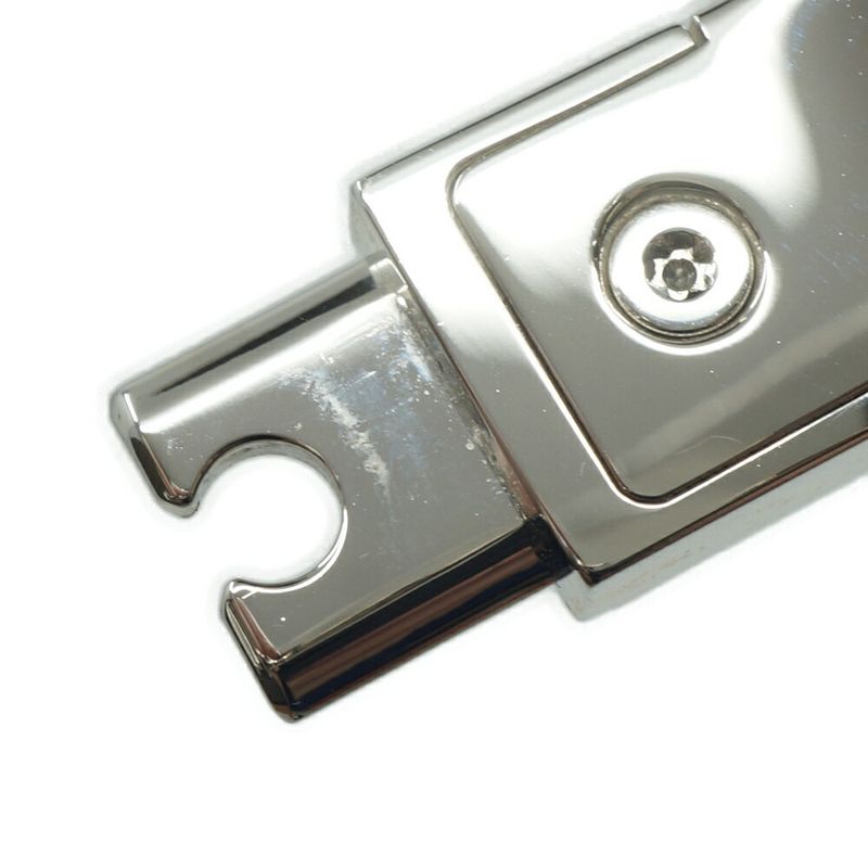 Hermes Kelly Bracelet Bangle Black Silver