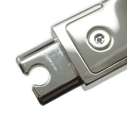 Hermes Kelly Bracelet Bangle Black Silver