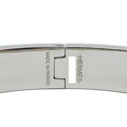 Hermes Kelly Bracelet Bangle Black Silver