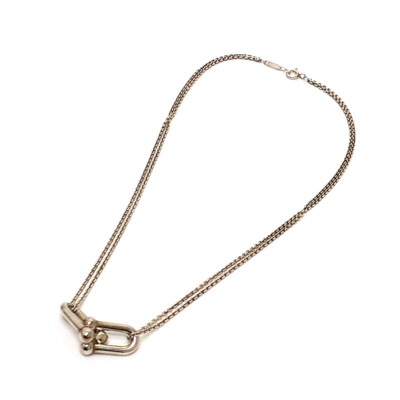Tiffany & Co. Necklace Double Link Silver