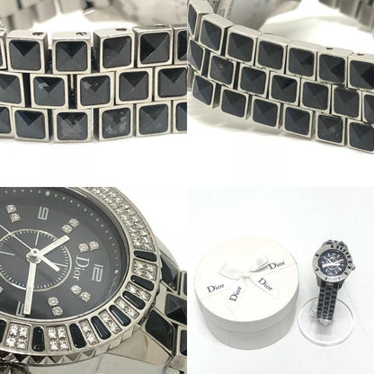 Dior Watch Crystal Diamond Bezel SS Silver