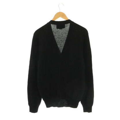 Gucci Logo Pocket Cardigan Knit Long Sleeve Cashmere Wool Blend XS Black NR