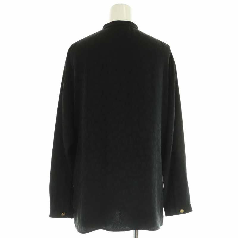 Chanel Leopard Blouse Shirt Long Sleeve Open Front CC Logo Coco Button