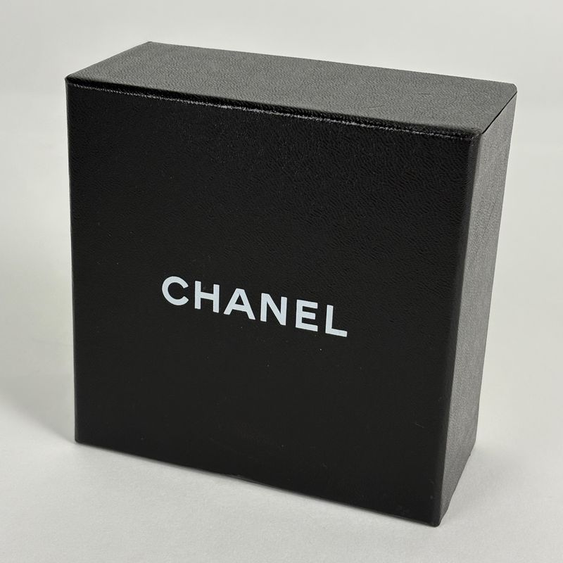 Chanel Logo Bangle Bangles Plastic Black