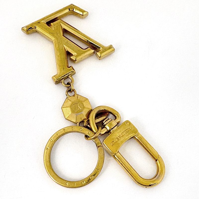 Louis Vuitton LV Facet Key Ring Key Holder Gold Plated