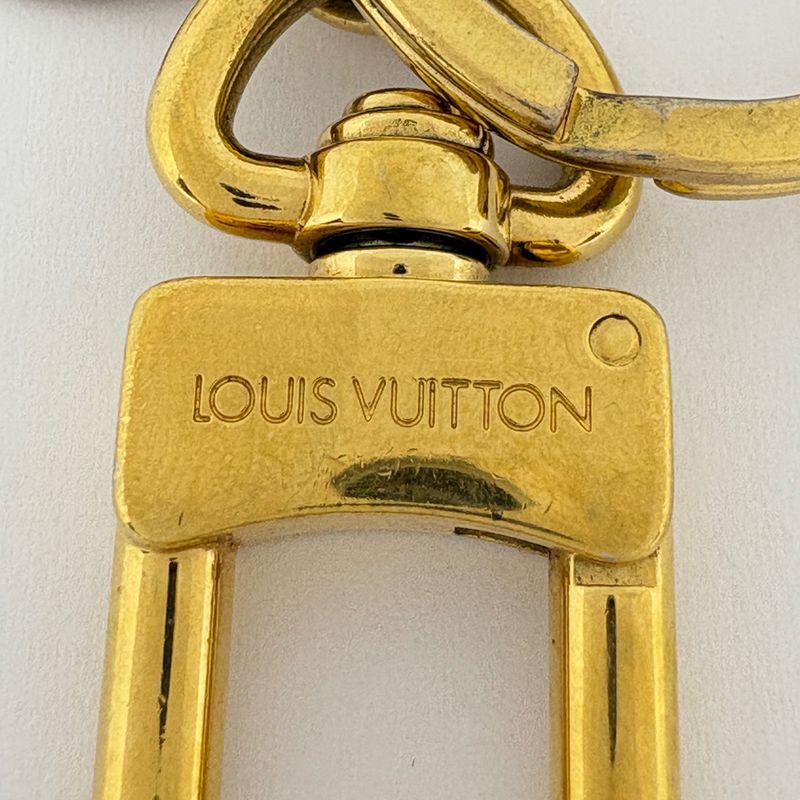 Louis Vuitton LV Facet Key Ring Key Holder Gold Plated
