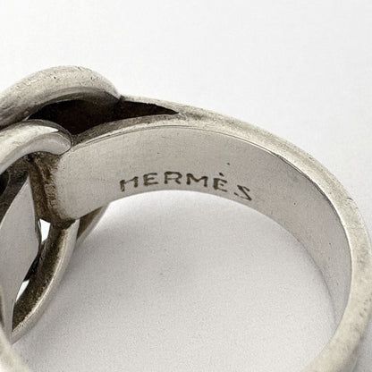 Hermes Duzano Ring Metal Silver