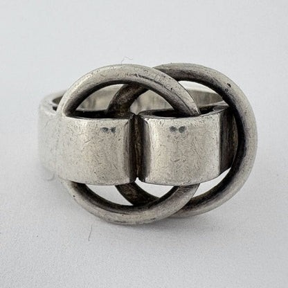 Hermes Duzano Ring Metal Silver