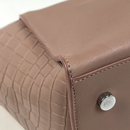 Saint Laurent Downtown Cabas 2-Way Shoulder Bag Leather Pink