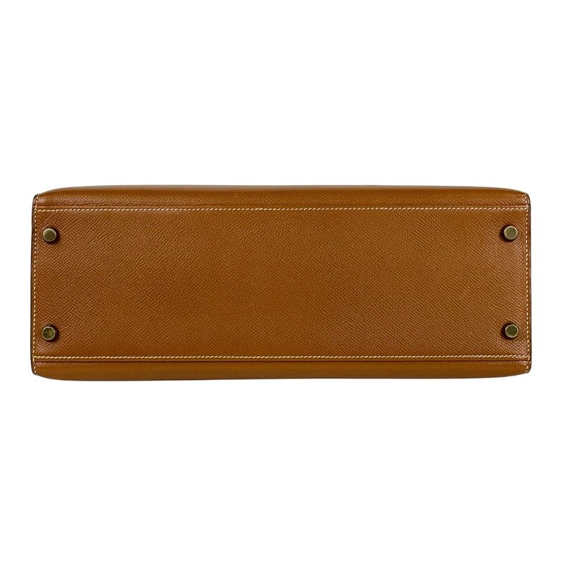 Hermes Kelly 32 Outside Sewing 2-Way Shoulder Bag Courchevel Gold V