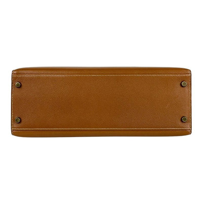 Hermes Kelly 32 Outside Sewing 2-Way Shoulder Bag Courchevel Gold V
