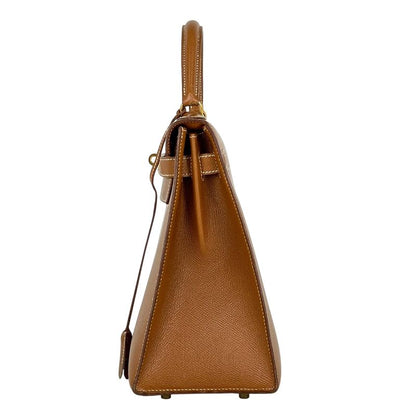 Hermes Kelly 32 Outside Sewing 2-Way Shoulder Bag Courchevel Gold V