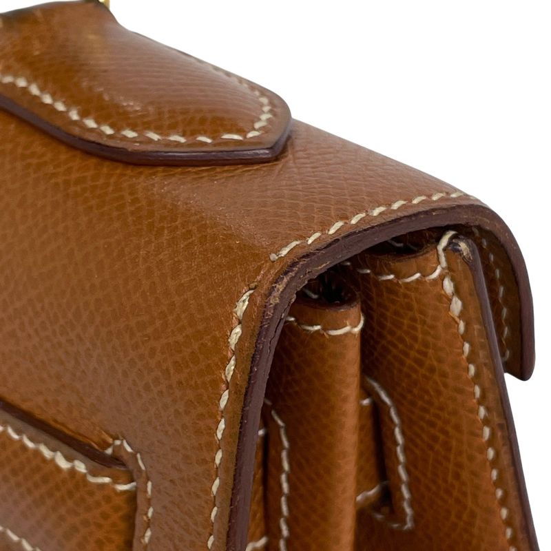 Hermes Kelly 32 Outside Sewing 2-Way Shoulder Bag Courchevel Gold V