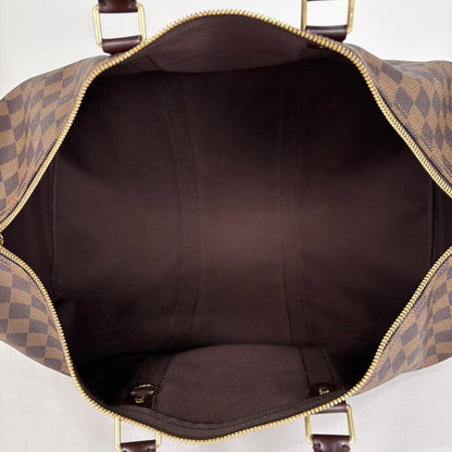 Louis Vuitton Keepall 50 Travel Boston Bag Damier Brown