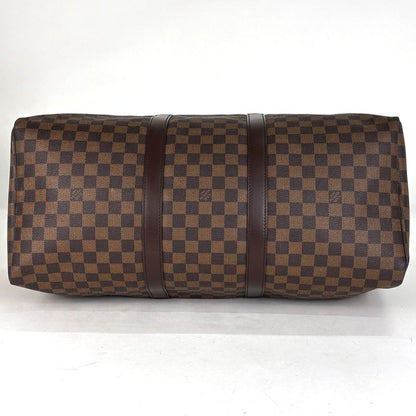 Louis Vuitton Keepall 50 Travel Boston Bag Damier Brown