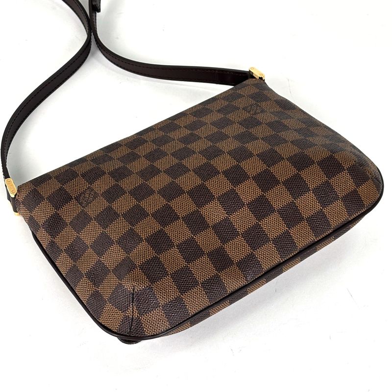 Louis Vuitton Musette Tango Long Crossbody Shoulder Bag Damier Brown