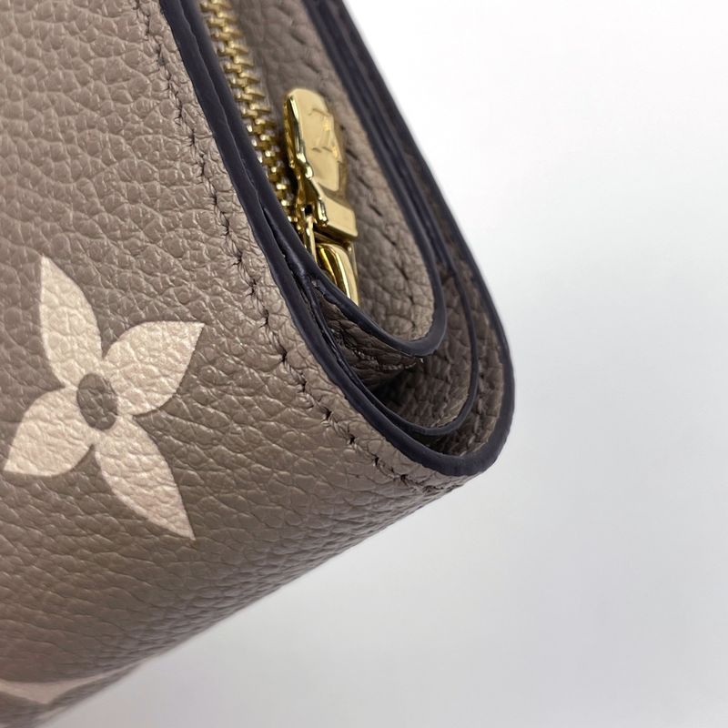 Louis Vuitton Portefeuille Zip Around Bifold Wallet Monogram Empreinte