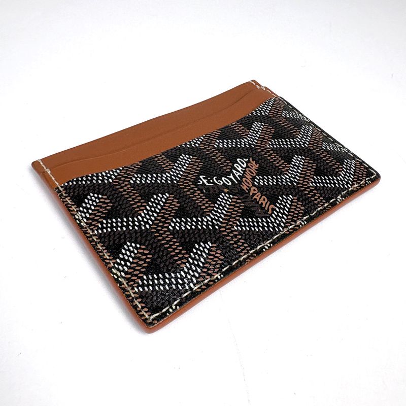 Goyard Logo Card Case Set Era Brown