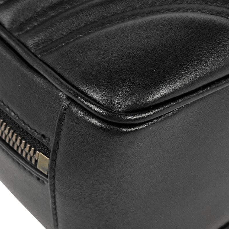 Gucci GG Marmont 2-Way Shoulder Bag Double Leather Black