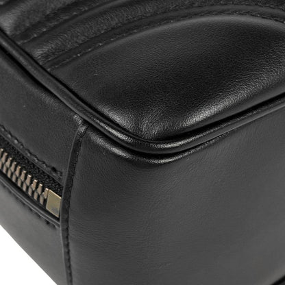 Gucci GG Marmont 2-Way Shoulder Bag Double Leather Black