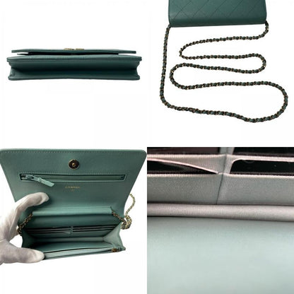 Chanel Chain Wallet Caviar Leather