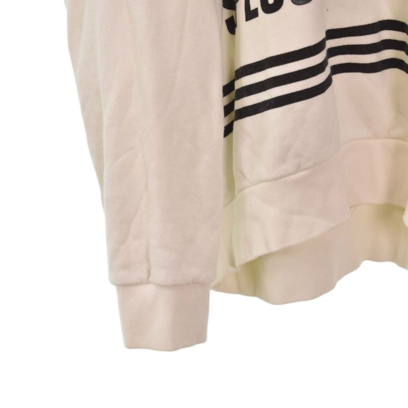 Gucci Adidas Logo Sweatshirt Pullover Hoodie L White