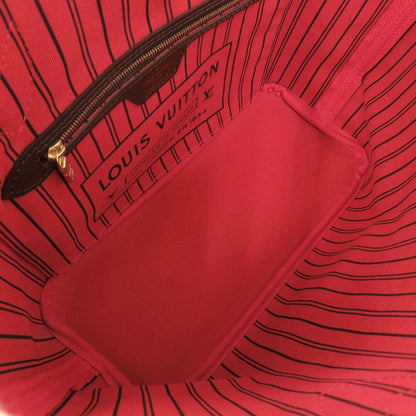 Louis Vuitton Damier with Neverfull PM Pouch Cerise Tote LV