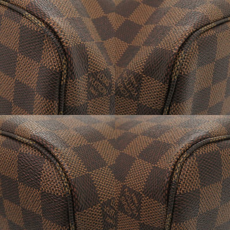 Louis Vuitton Damier with Neverfull PM Pouch Cerise Tote LV