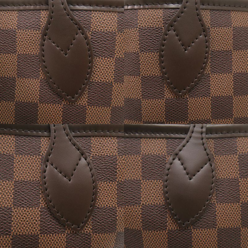 Louis Vuitton Damier with Neverfull PM Pouch Cerise Tote LV