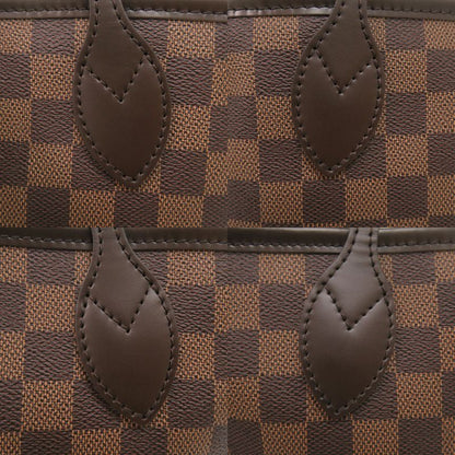 Louis Vuitton Damier with Neverfull PM Pouch Cerise Tote LV