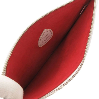 Louis Vuitton Neverfull Pouch Infinity Dot Yayoi Kusama White Red Leather LV