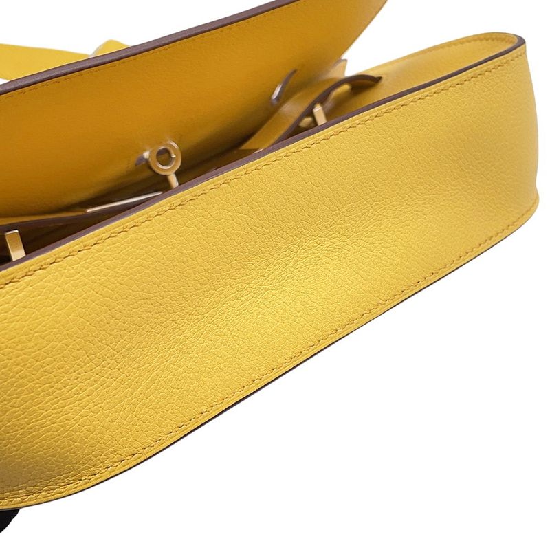 Hermes Gipsiere Mini Joan Ambre Silver